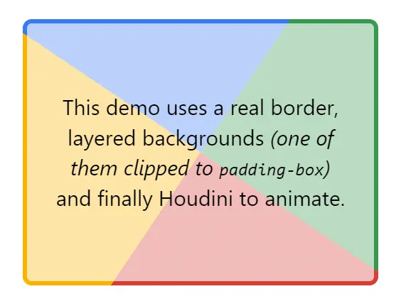 CSS border animations